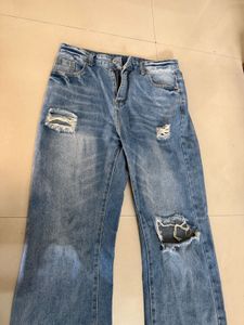 Ripped Light Wash Jeans