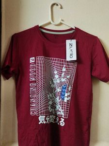 Burgundy Graphic Tee - Nucilo