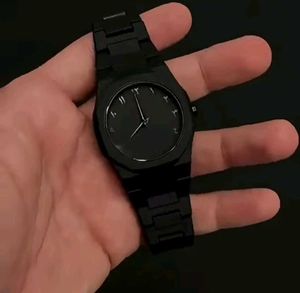 Luxury Black Arabic Dial Watch – Stainless Steel