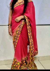 Rakhi Special Heavy Borders Saree