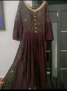 Elegant Plum Party Dress