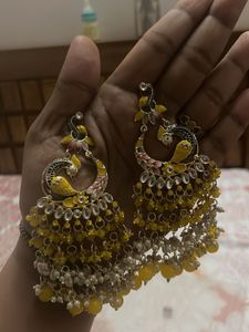 Yellow Long Earrings