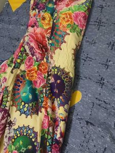 Floral printed midi dress