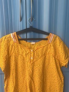 Cute Yellow Nightsuit-xxl Size