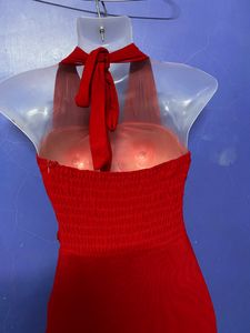 Red Designer Long Party Wear One Piece ♥️