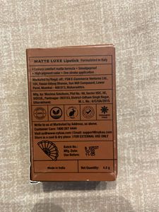 Nykaa Matte Luxe Lipstick - Vintage | 4.8gm