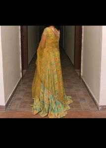 Multicoloured Organza Lehnga /Ethnic/ Traditional
