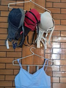 Combo Of Four Imported Fabric Bra