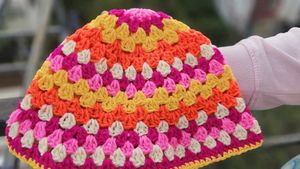 Crochet Colourful bucket Hat For Adults