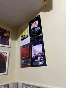 Pack Of 8 Car Posters