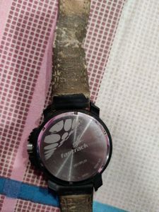 Fastrack Black &amp; Red Accented Watch