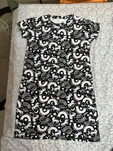 Unicorn Print T-shirt Dress