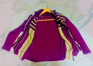 Striped Knit Cardigan