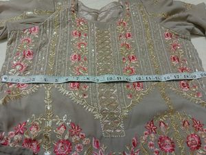 Elegant Embroidered Pakistani Suit