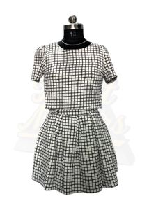 Grid Print Two-Piece Set