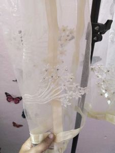 Cream Net Dupatta