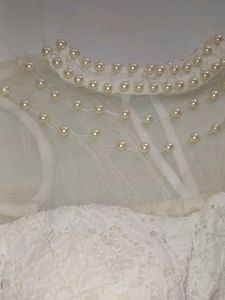 Cute pearl neck mini dress.🤍