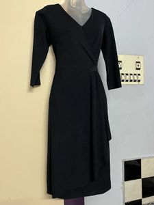 Pintrest Elegant Black Wrap Dress