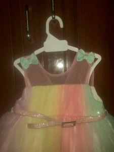 Cute Rainbow Tulle Dress