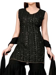 Sequin Work Kurta Set