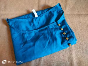Teal Blue ( Rama )Button-Down Tunic