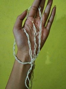 White Pearl Necklace Or Mala