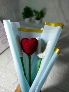 Crochet I ❤️ u Bouquet