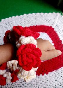 Crochet Rose Gajra🌹