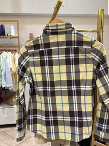 Checkered Casual Shirt with teddy bear embroidery