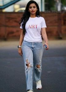 Hand Embroidered Name Tshirt