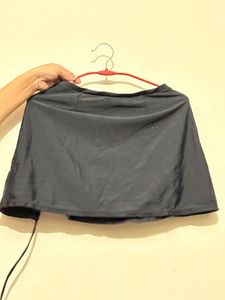 Gray Mini tennis Skirt