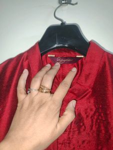 Anarkali Kurta With Churidar Sleeves