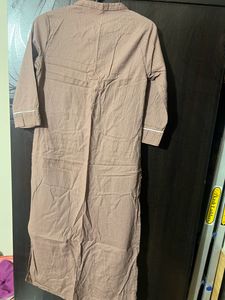 Straight Brown Kurta - S