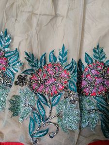 Heavy Embroiderer Patch Work Anarkali Kurti