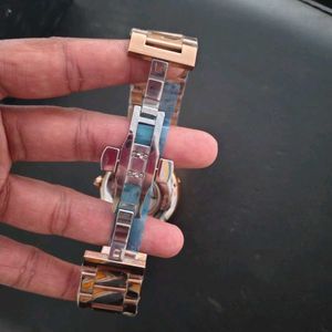 Cartier Rose Gold Arabic Dial Watch