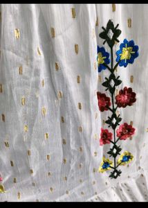 Boho Embroidered white Maxi Dress