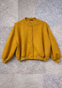 Zara Mustard Bomber Jacket