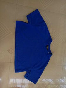 Blue Cropped T-Shirt