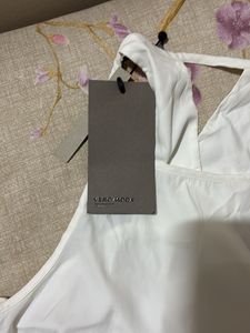 Elegant Korean Style Embroidered White Top