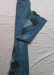 Low Raise Flare Denim Jeans