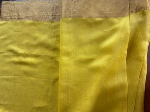 Raw mango Yellow Chanderi Saree