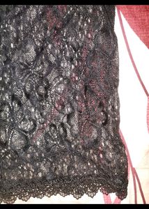 Korean Net Skirt With Attached Shorts