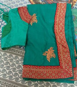 Elegant Green Saree