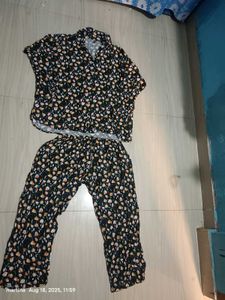 Floral Print Top &amp; Pant Set