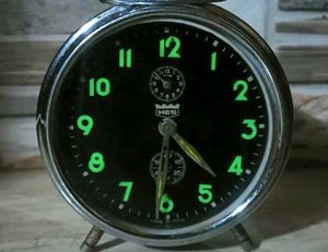 Vintage HES Table Alarm Clock.
