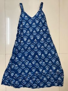 Indigo Strap  Floral Sundress