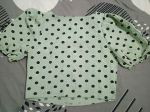 Polka Dot Crop Top