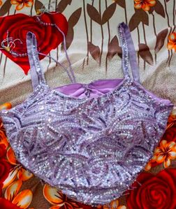Crop Top Pant And Dupatta