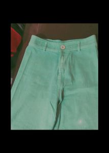 Turquoise wide leg Pants