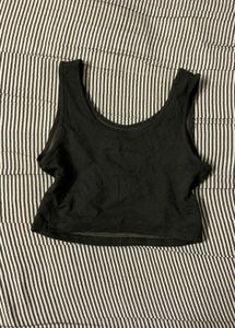 Black Cutout Tank Top